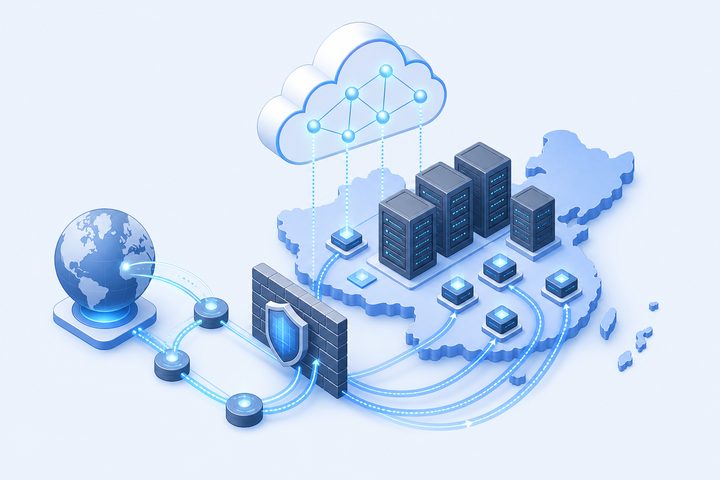 Infrastructure: mainland cloud hosting, CDN, and routing optimization